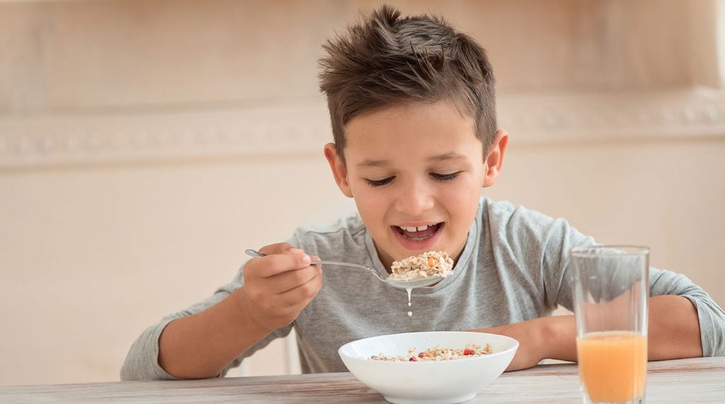 gesundes Frühstück für Kinder